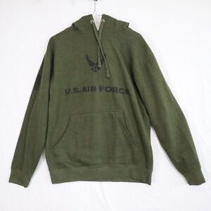 US Air Force Hoodie Mens Medium Bunker 27 Pullover Fleece Sweatshirt Long Sleeve